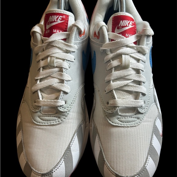 Nike Size Air Max 1 Parra At3057-100 Para Low Cut White Tone Sz 9.5 - Picture 2 of 9